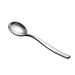 Polished mirror silver forged stainless steel cutlery tableware dinner spoon flatware spoon soup spoon