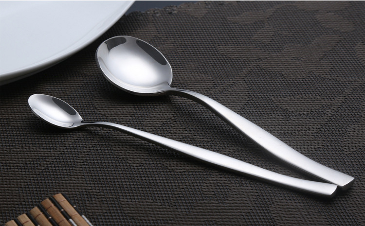 201 stainless steel long handle stir ice spoon coffee spoon