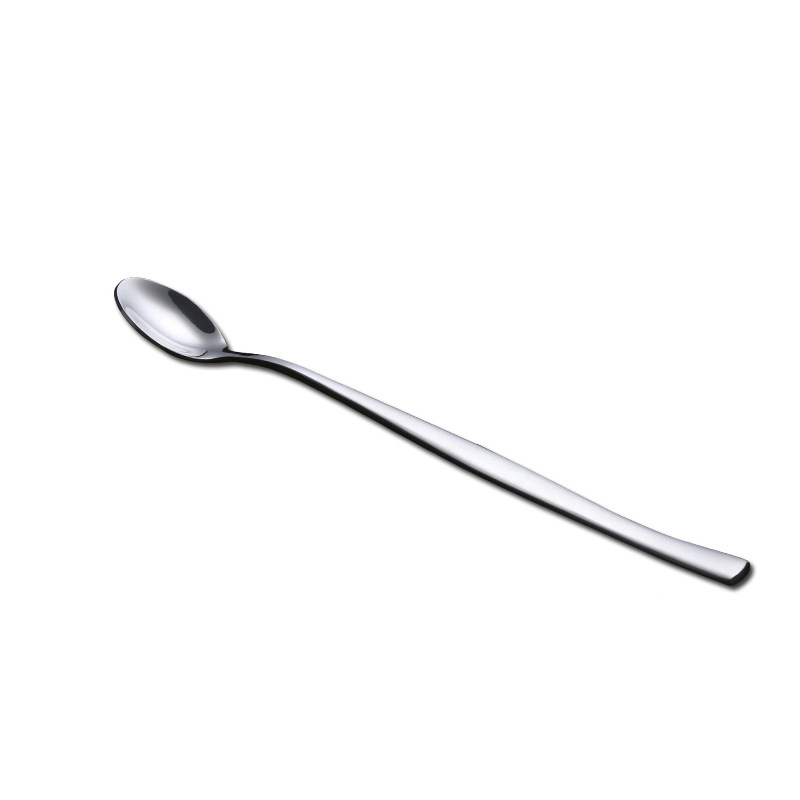 201 stainless steel long handle stir ice spoon coffee spoon