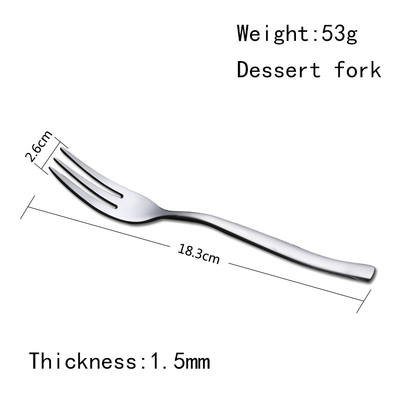 China manufacturer stainless steel French hotel western mirror polished dinnerware sets tableware fork