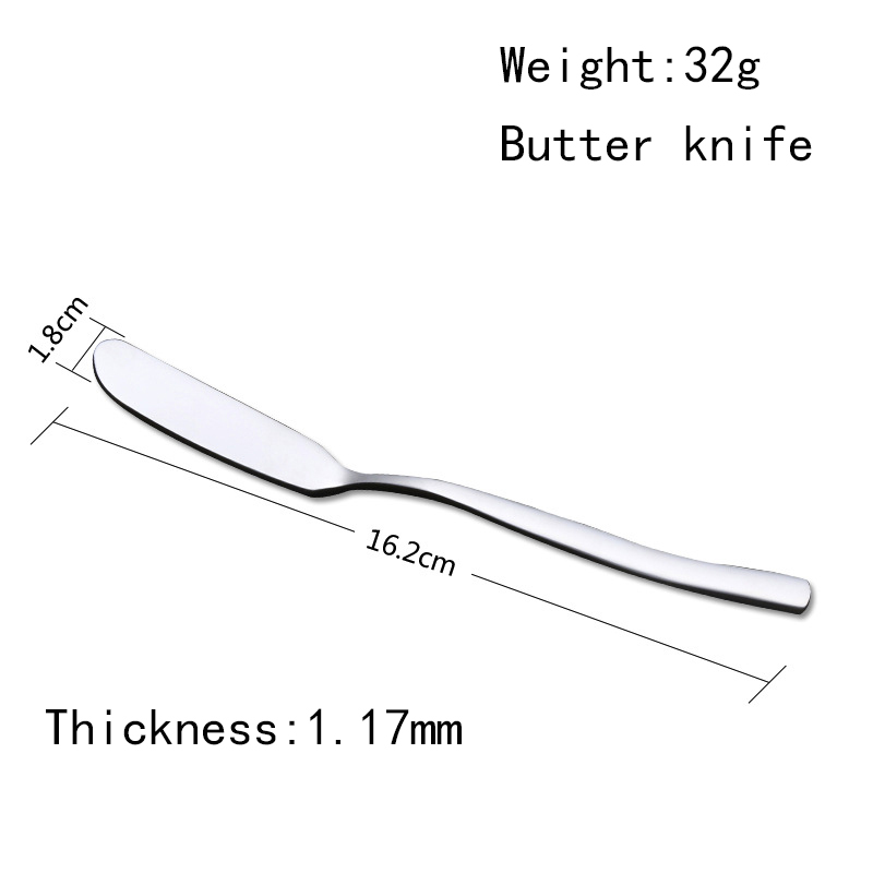 Chinese mirror polish party supplies tableware stainless steel tableware knife butter knife