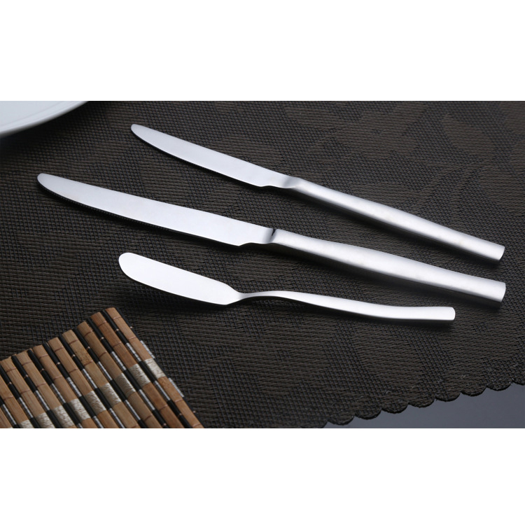 Dinnewarer set stainless steel tableware hotel home ues mirror polish knife steak knife dessert knife
