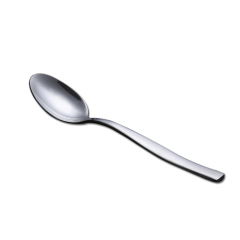 Hot selling forged stainless steel cutlery tableware dinner spoon flatware wedding white silver