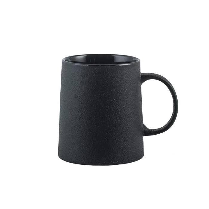Modern Luxury Matte Black Ceramic Mug Porcelain Coffee Mug Custom Tea Mug
