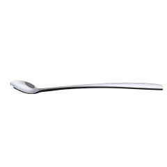 Stainless Steel Spoon Silverware Polished Metal Long Handle Ice Spoon Quality Silver Cutlery Ice Spoon