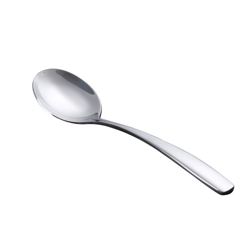Wholesale Cheap Simple Engraved Stainless Steel Serving Spoon Flatware set