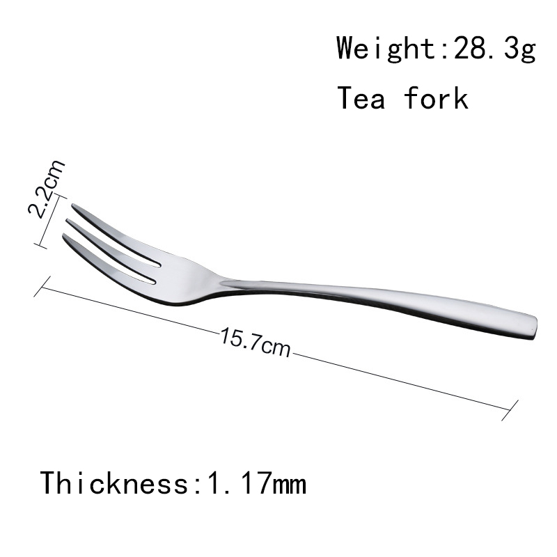 Dishwasher safe Kitchen Stainless steel Tea Fork Dessert Fork Dinner Fork Flatware set