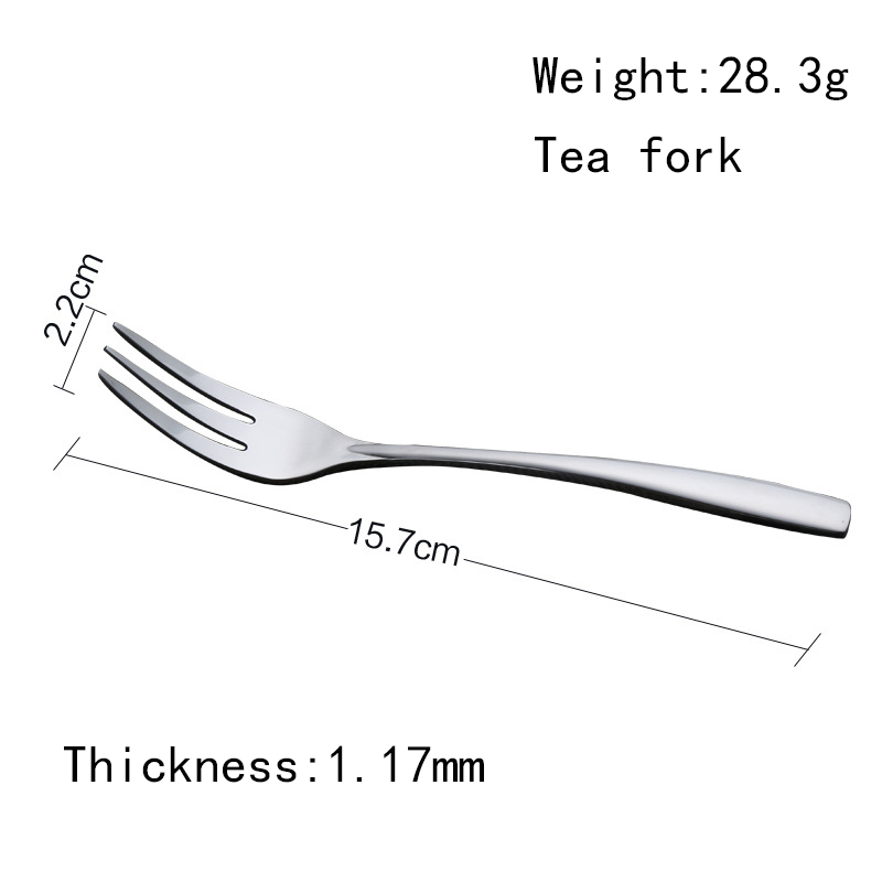 Dishwasher safe Kitchen Stainless steel Tea Fork Dessert Fork Dinner Fork Flatware set