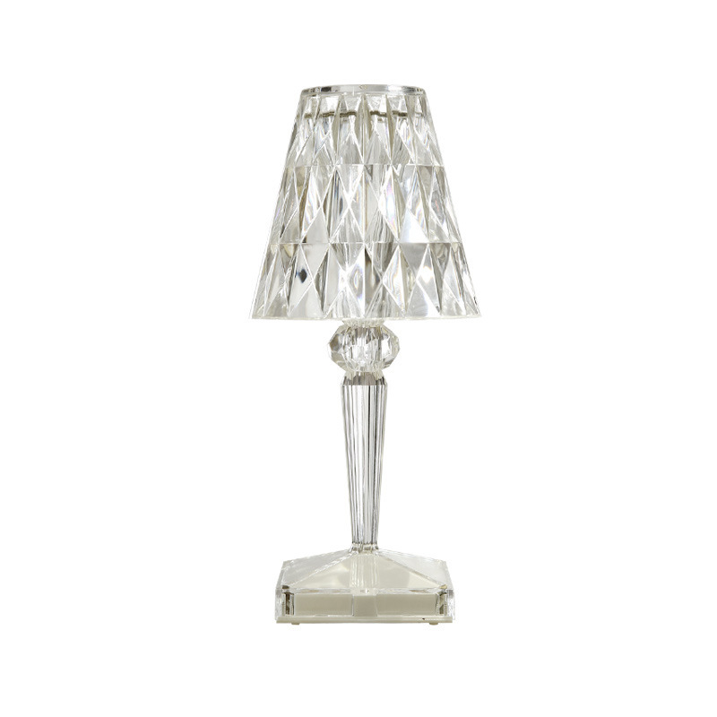 Fashion Rechargeable Acrylic Table Lamp Touch Control Crystal Table Lamp Night Light Home Office Hotel