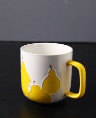 Lovely Pear Design Ceramic Coffee Mug Custom Tea Mug Funny Children Mug Large Capacity Coffee Cup