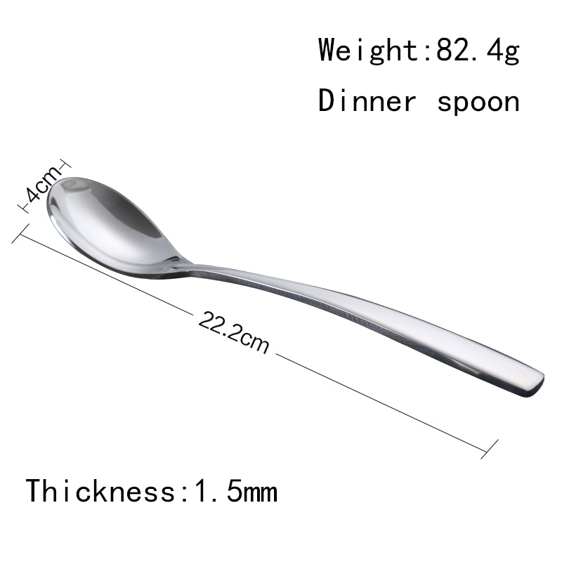 Stainless Steel Stirring Spoons Dinner Serving Spoon