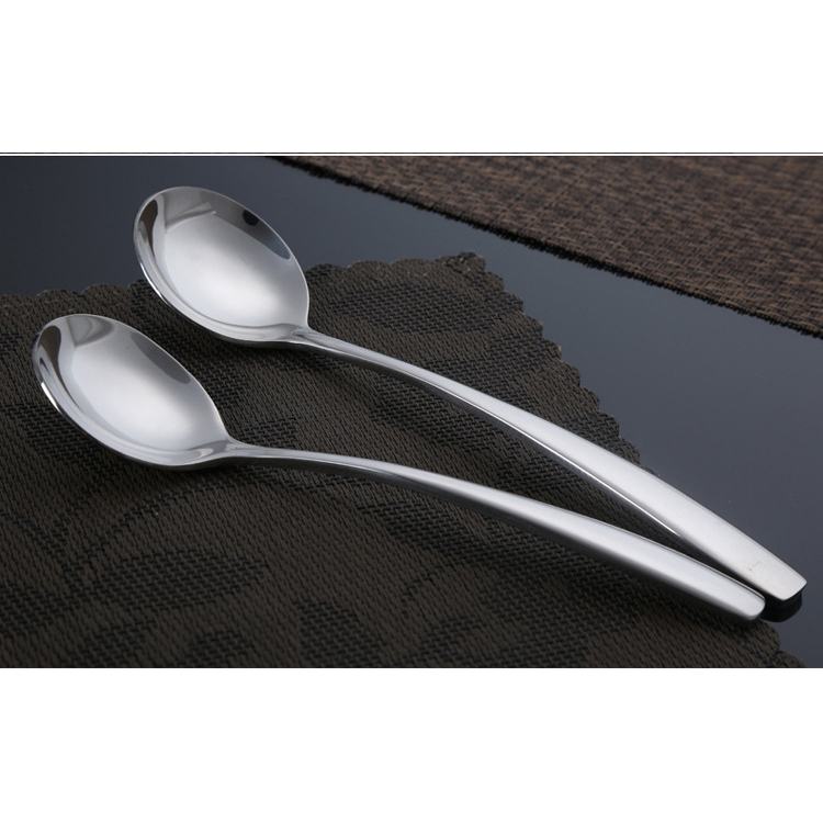 Hot selling high quality sustainable reusable cutlery tableware flatware dessert spoon