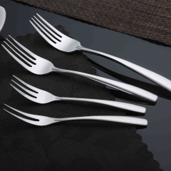 Hot Sale Unique Design Mirror Polish Stainless Steel Elegant Flatware Set Cutlery Dinner Fork