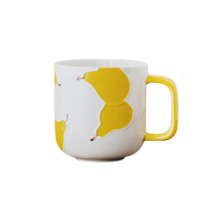 Lovely Pear Design Ceramic Coffee Mug Custom Tea Mug Funny Children Mug Large Capacity Coffee Cup