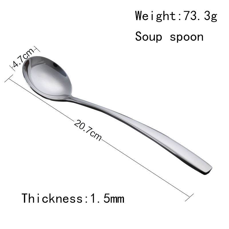 Banquet gift unique cheap bulk items metal type stainless steel silver ware wholesale coffee soup spoon