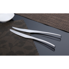 China stainless steel tableware set dinner knives mirror polish silverware dinnerware cutlery