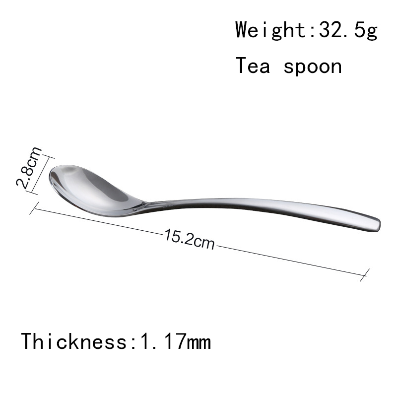 Make in China hotel stainless steel spoon set hotel supplies forged cutlery set afternoon tea tea spoon