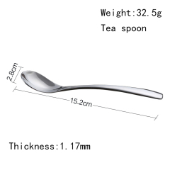 Make in China hotel stainless steel spoon set hotel supplies forged cutlery set afternoon tea tea spoon