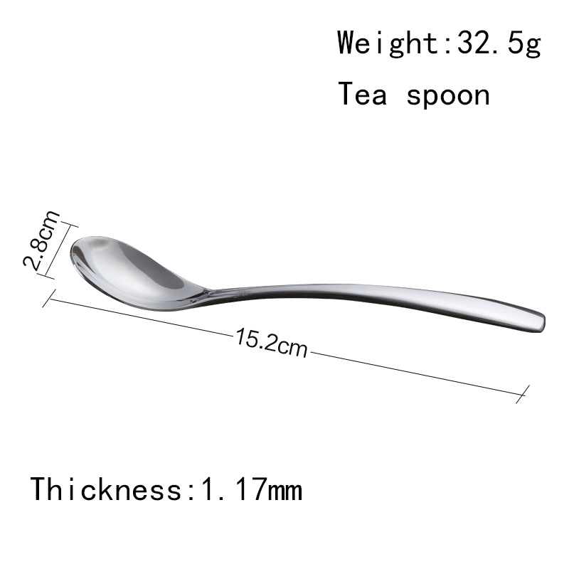 Make in China hotel stainless steel spoon set hotel supplies forged cutlery set afternoon tea tea spoon