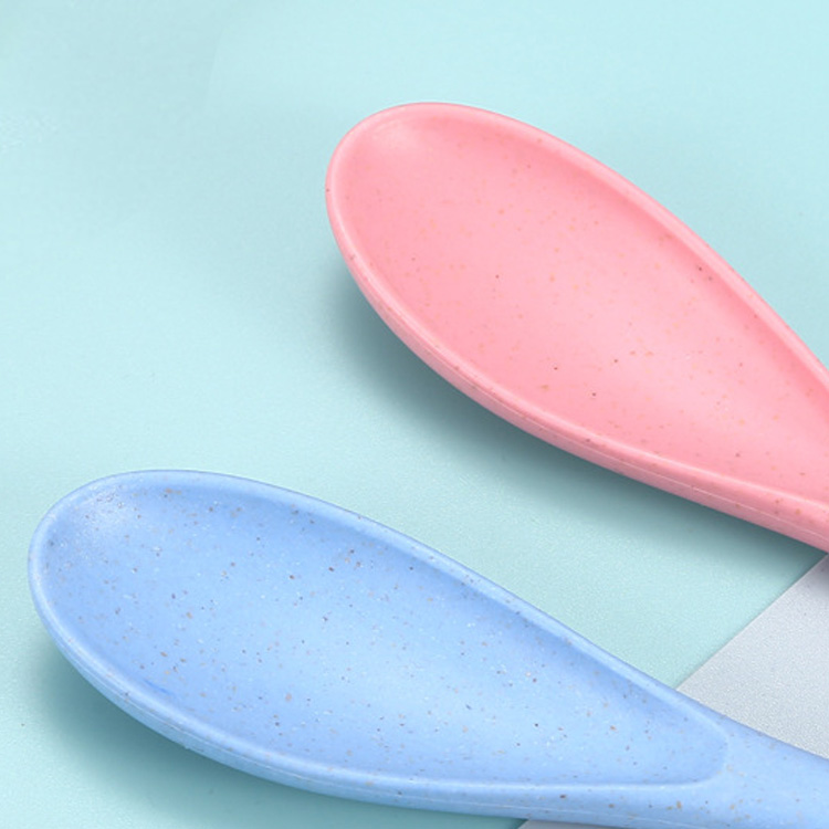Wheat straw tableware household knives, forks, spoons, portable and tableware three-piece set for picnic trips