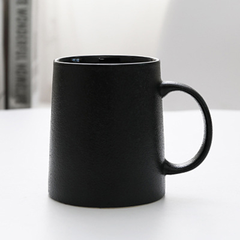 Modern Luxury Matte Black Ceramic Mug Porcelain Coffee Mug Custom Tea Mug