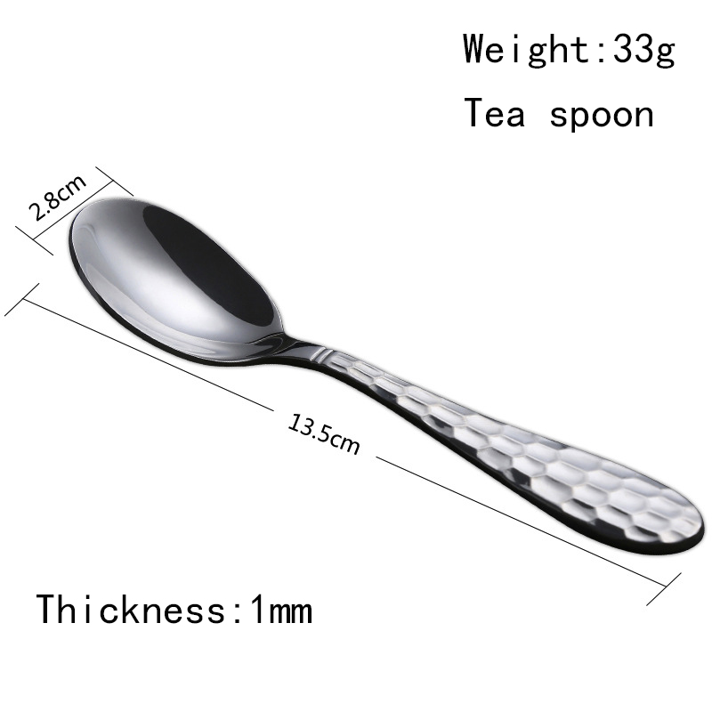 Creativity 304 stainless steel tableware tableware cutleries western food afternoon tea spoon