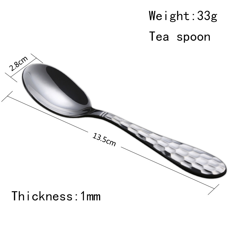 Creativity 304 stainless steel tableware tableware cutleries western food afternoon tea spoon