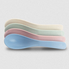 Wholesale wheat straw soup spoon household children stirring seasoning spoon gift dinner souvenir spoon