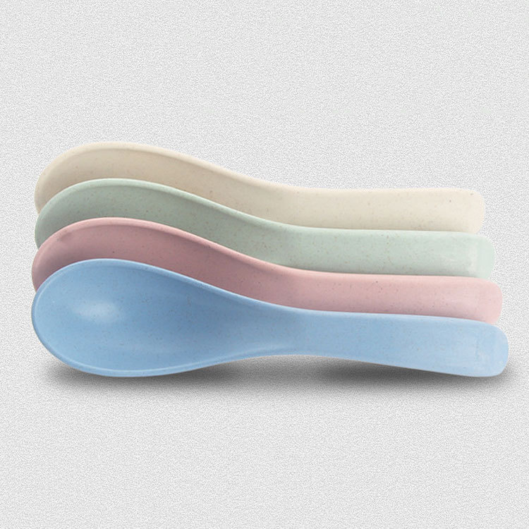 Wholesale wheat straw soup spoon household children stirring seasoning spoon gift dinner souvenir spoon
