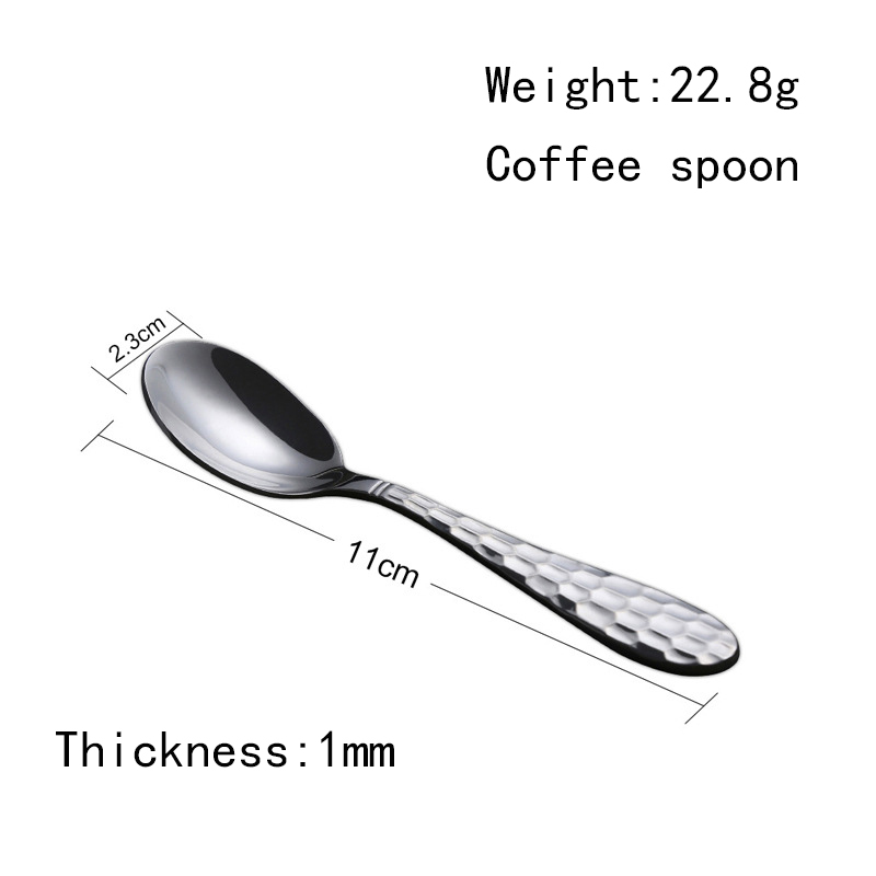 High quality 304 stainless steel tableware tableware cutleries western food cafes afternoon tea coffee spoon