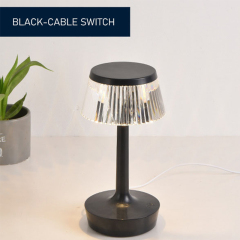 Bedside Luxury Acrylic Table Lamp Modern Home Decoration Crystal Shade LED Light Night Lamp