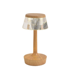 European Bedside Acrylic Table Lamp Luxury Home Hotel Decoration Crystal Light Rechargeable LED Touch Control Night Lamp