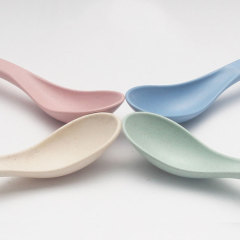 Wholesale wheat straw soup spoon household children stirring seasoning spoon gift dinner souvenir spoon
