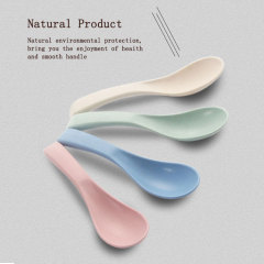 Wholesale wheat straw soup spoon household children stirring seasoning spoon gift dinner souvenir spoon