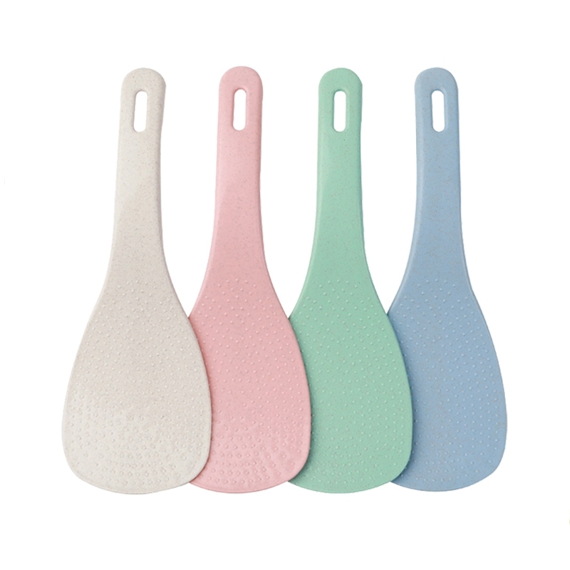 Wheat straw kitchen utensils rice spoon, thickened for serving rice non-stick household rice shovel,tableware rice spoon plastic