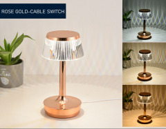 Modern Luxury Crystal Acrylic Table Lamp Home Hotel Decoration LED Bedside Light Night Lamp