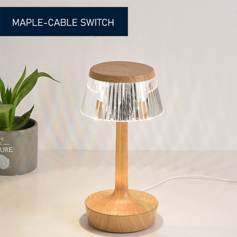 Modern Crystal Acrylic Table Lamp Bedroom Hotel Bar Dining Decoration Bedside Light LED Night Lamp