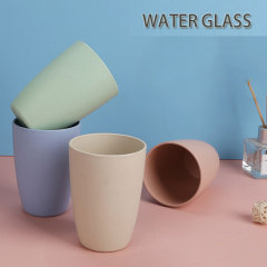 Wheat straw milk cup,drinking cup,household couple toothbrush cup wash cup pot belly cup a set of cups for a trip