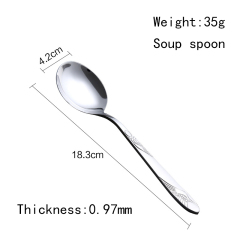 New ideas design cutlery set stainless steel dinnerware flatware set spoon for hotel