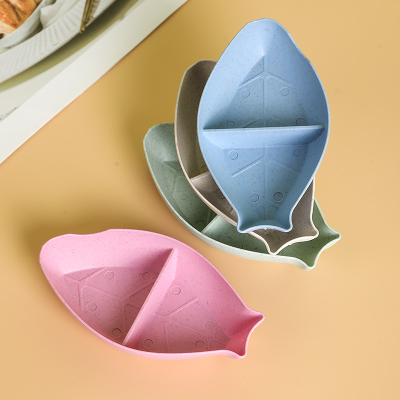 Dishes & Plates Wheat Straw Seasoning Dish Dining Table Dipping Small Kitchen Tableware Snack Plate Dish Tableware