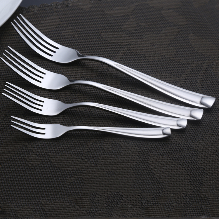 Modern Luxury Mirror Polishing Royal Wedding Stainless Steel Cutlery Tableware Set Dinner Fork