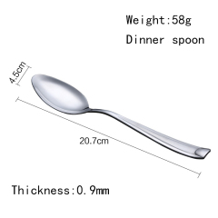Metal Bulk Stainless Steel Cheap Price Wedding Luxury Reusable Cutlery Dinner Spoons