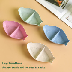 Dishes &amp; Plates Wheat Straw Seasoning Dish Dining Table Dipping Small Kitchen Tableware Snack Plate Dish Tableware