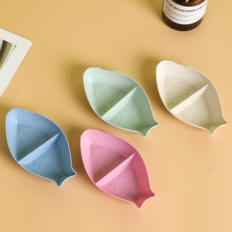 Dishes & Plates Wheat Straw Seasoning Dish Dining Table Dipping Small Kitchen Tableware Snack Plate Dish Tableware