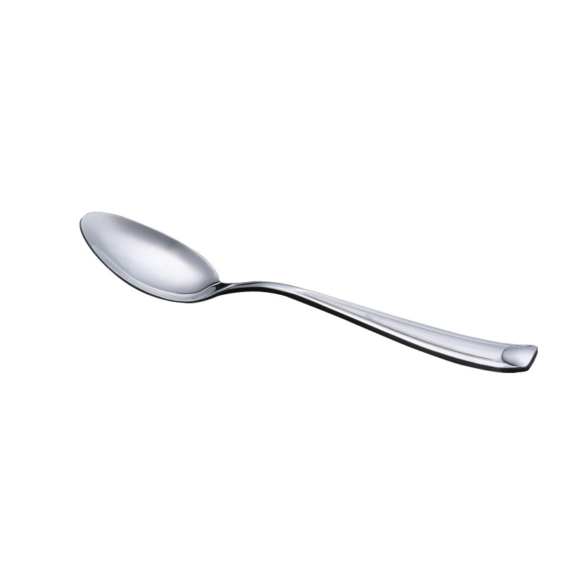 Chinese Supplier Metal Stainless Steel Wedding Luxury Reusable Cutlery Dessert Spoon Set