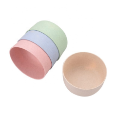 Environmentally friendly and biodegradable Japanese wheat straw plastic soup bowl for wholesale baby food bowl
