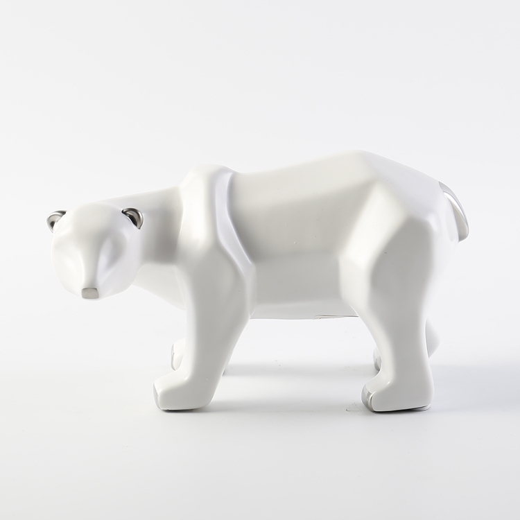 Nordic Style Ceramic Decorations Polar Bear Art Ornaments Modern Home Hotel Wedding Ornament Gift