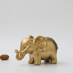 Modern Luxury Gold Plated Elephant statue Art Ornaments Gift Home Hotel Wedding Decor Accessories
