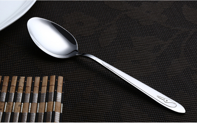 Food grade 410 stainless steel spoon restaurant hotel dinner spoon