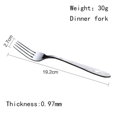 High Quality Cutlery Silverware Dessert Dinner Table Fork Set Stainless Steel Flatware Sets